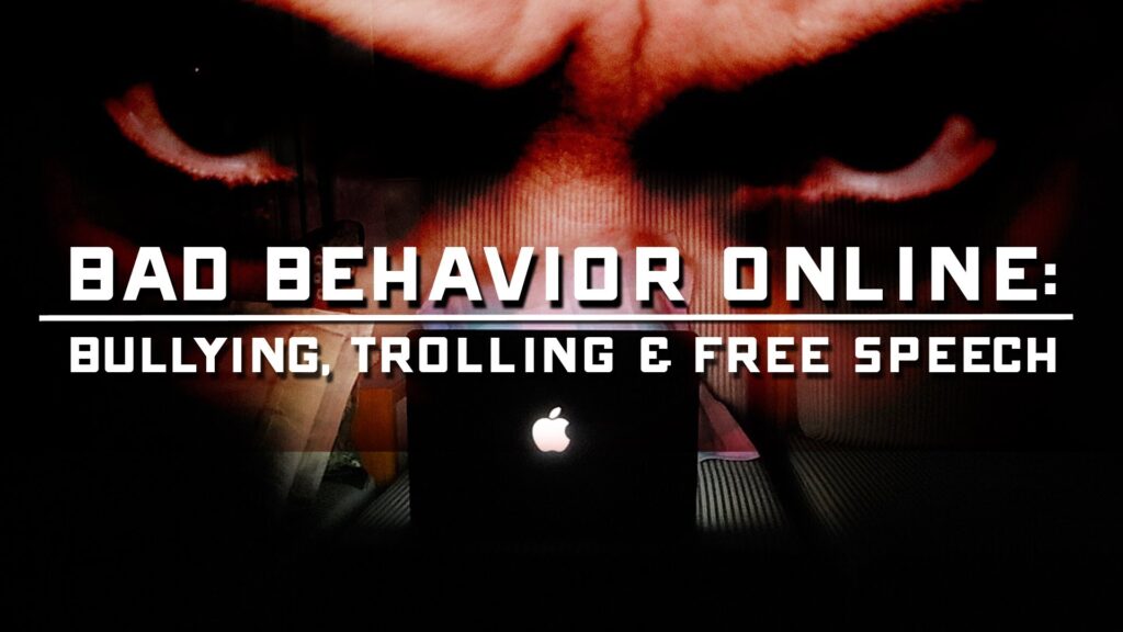 a cyber troll, illustrating bad online behavior

